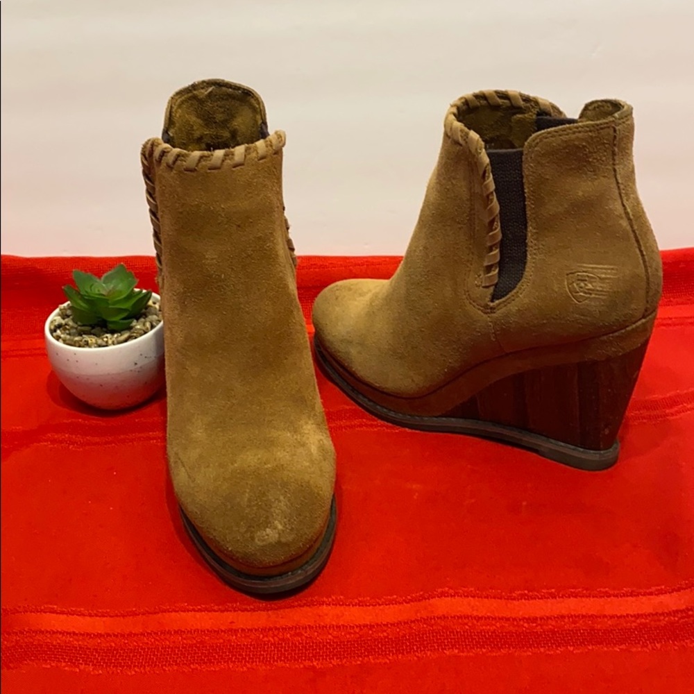 Ariat suede platforms
